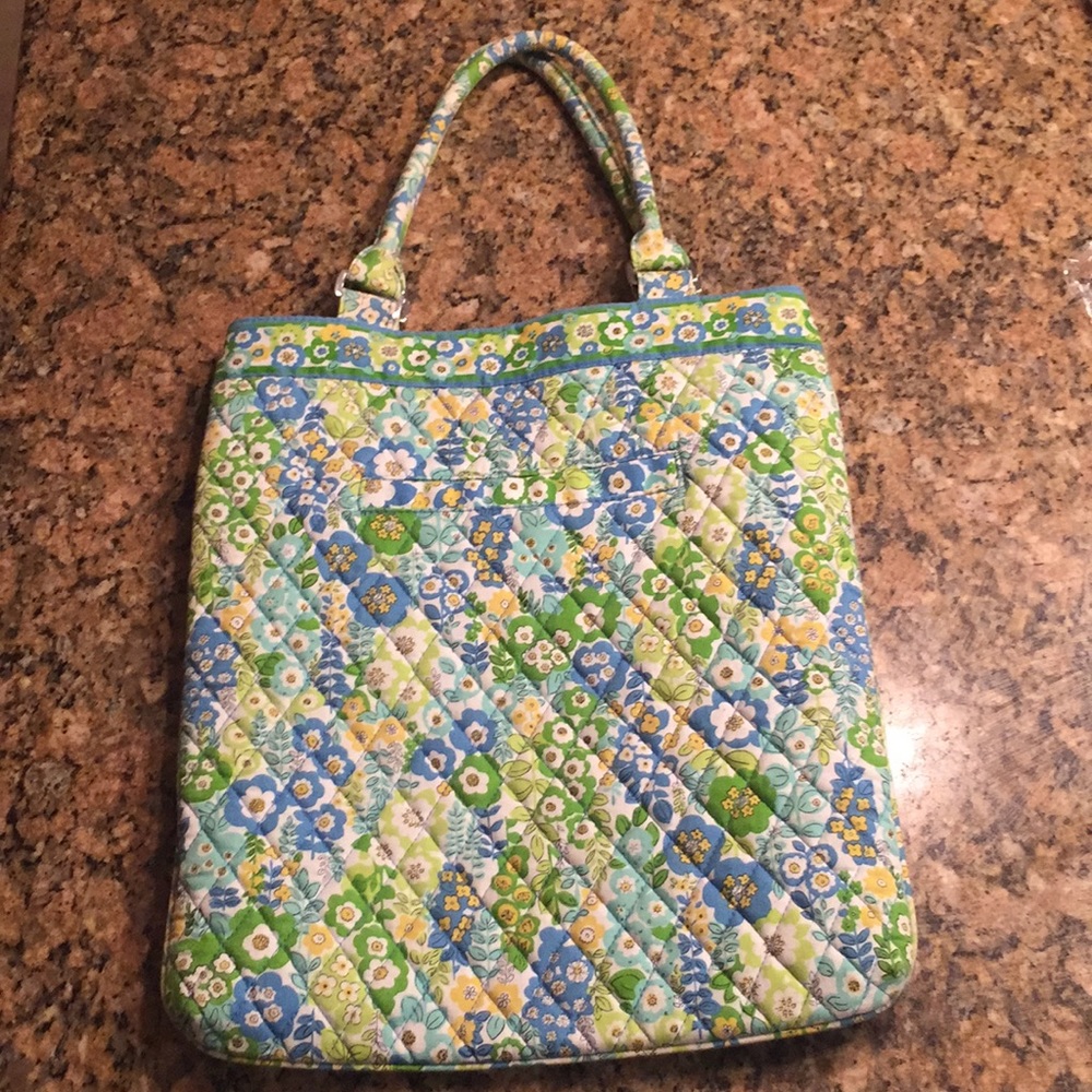 Blue and yellow floral Vera Bradley tote